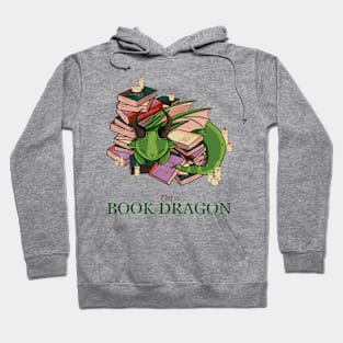 Aesthetic Book Dragon – Cozy Fantasy Bookworm Kawaii Design Hoodie